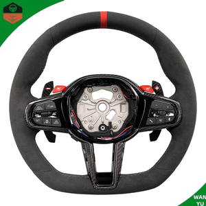 Volante para <span class=keywords><strong>BMW</strong></span>, Actualización al Estilo LCI, Compatible con G05 G20 G30 G2X G3X G8X F9X 2018-2024, Accesorios Interiores de Coche de Carbono Personalizados - Product Image 1