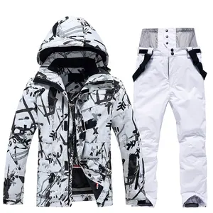 Outdoor Sport Dikke Sneeuw Jas En Broek Winter Jas Waterdicht Snowboard Custom Ski Pak Voor Vrouw