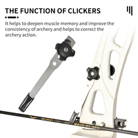 SPG Arc Classique Signal Clicker Tir À L'arc Accessoires Kit Compétition Professionnelle Carbone Flèche Chasse Pratique Équipement En Métal