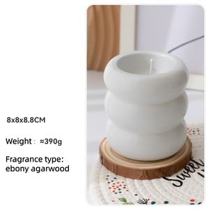 Adorno <span class=keywords><strong>de</strong></span> Vela Artesanal con Forma <span class=keywords><strong>de</strong></span> Dona Dulce, Bonito y Moderno, Decoración Nórdica para el Hogar, Vela <span class=keywords><strong>de</strong></span> Aromaterapia, Recuerdo - Product Image 6