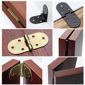 Semi Circular Waist Flap Hinge 180 Degree Flip Top Concealed <b>Fold</b> Hinge For Dining Picnic <b>Table</b> Shoe Cabinet Wooden - Product Image 3