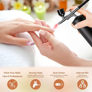 Hot Selling Product Air Brush Verf Airbrush Make-Up Machine Airbrush Kit Met Luchtcompressor Mini Ombre Spray Voor Nagels