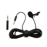 Microphone Cravate Filaire 3,5 mm Externe pour Enregistrement Audio sur Smartphone, Idéal pour Streaming en Direct, Podcast et Interviews en Direct