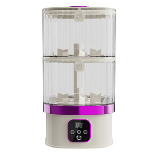 Mini Double Layer Washing Machine Portable Electric Laundry Cup For Socks Underwear Home Dormitory Use - Product Image 5