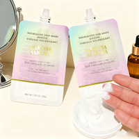 Sachet cosmétique 30g avec capuchon imprimé personnalisé biodégradable feuille étanche liquide shampooing beauté eau emballage sac