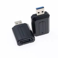 Adaptador USB 3.0 a SATA/Convertidor USB 3.0 a eSATA de Material ABS con Chipset JM539, Intercambiable en Caliente
