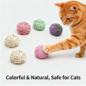 Bac à litière pour chat en tofu avec charbon actif, bois, amidon de maïs, jetable, sans blocage, biodégradable, écologique, à base de soja - Product Image 1