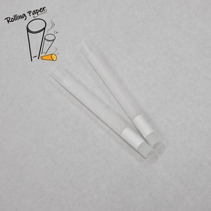 Customized <b>biodegradable</b> disposable 109MM smoking <b>paper</b> tube accessory with transparent glass mouth - Product Image 5