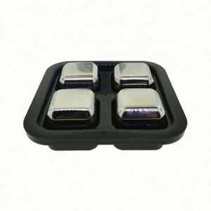 OEM <b>Cheap</b> Price Custom Stainless Steel Whiskey Stones Metal Reusable Ice Cubes for Bar - Product Image 6