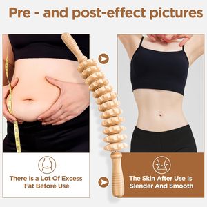 12 Axes Bois Thérapie Bâton De Massage Drainage Lymphatique & Anti-Cellulite Corps Outil Cadeau Qualité Masseur Rouleau - Product Image 4