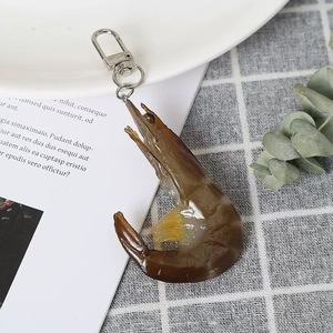 Tinh Tế Anime Ánh Sáng Keychain Mặt Dây Chuyền Vui Vẻ Hải Sản Mực Nướng Mô Phỏng Cho Phụ Nữ Cô Gái Trẻ Em Xe Keyring Túi PVC Nhựa - Product Image 5