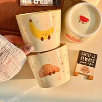 Mug à café en porcelaine OEM sans anse, design moderne, compatible lave-vaisselle et micro-ondes, motif personnalisé pour cadeau, promotionnel, vente en gros
