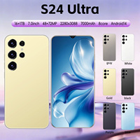 Teléfono Inteligente Android S24 Ultra de Lujo para Negocios, 16 GB + 1 TB, Batería de 7000 mAh