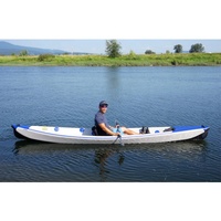 Canot de pêche gonflable à pédales, kayak de pêche, canoë-kayak, fabrication individuelle, matériau Drop Stitch, 350 cm, une personne