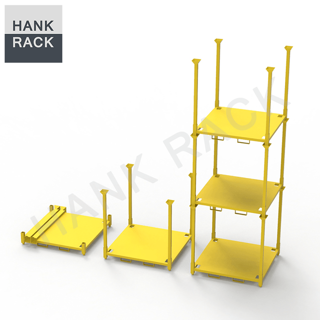 Factory Stackable Folding Factory Shelves Warehouse Shelves Folding Stacking Rack Fabric Stacking Rack