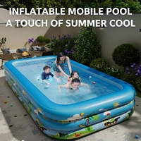 Piscine gonflable en PVC écologique épaissi pour enfants, bébés, nourrissons et adultes - Grande piscine pliable pour jeux aquatiques