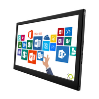 Monitor Portabel Aluminium Alloy Industri 15.6 Inci IPS LED Full HD 1920x1080 60Hz Dual Port HDMI VESA Mount untuk Penggunaan Bisnis