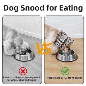 Cache-oreilles élastiques confortables et respirants en tissu pour chiens à poils longs – Vêtements pour animaux de compagnie pour la protection en extérieur - Product Image 2