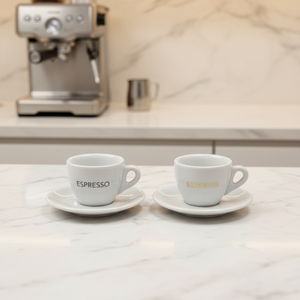 Керамическая чашка для эспрессо с блюдцем, утолщенная стенка, с возможностью нанесения логотипа, 50 мл, фарфоровая чашка для кофе эспрессо с блюдцем - Product Image 5
