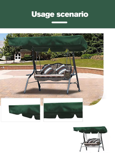 Pergola con Tettoia Impermeabile per Esterni, Gazebo, Sedia a Dondolo, Amaca, Seduta, Tenda Antipioggia per Giardino e Cortile - Product Image 6