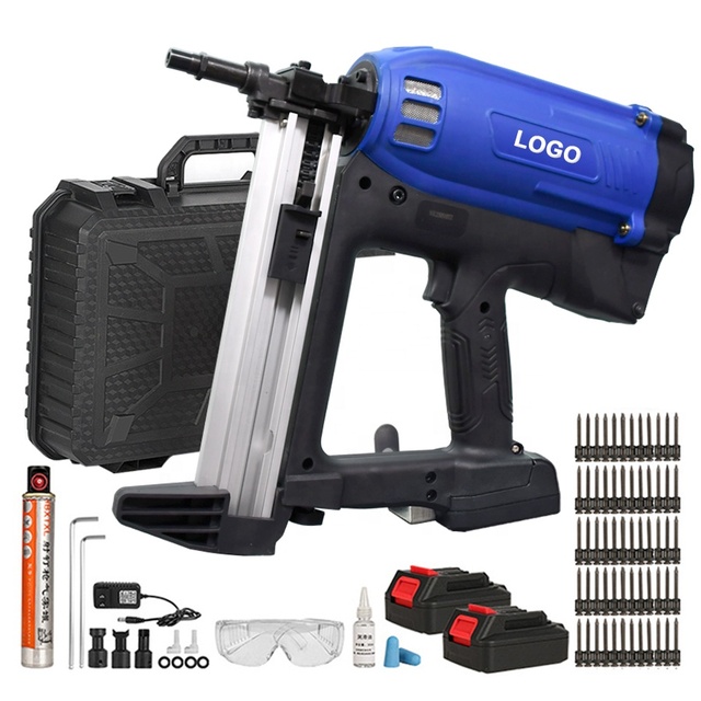 Cordless Lithium Battery Wall Concrete Framing Nailer Gas Nail Gun for Mounting