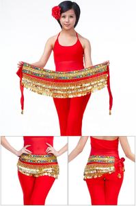 Lei balla 248 pezzi monete danza del ventre in metallo dorato doppio strass egizio fianchi sciarpa cintura cintura fusciacca per donne ballerini adulti - Product Image 6