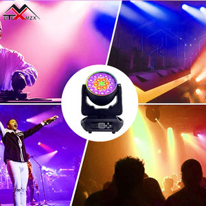 ไฟหัวขยับ LED RGBWA 4-in-1 ระดับมืออาชีพ 19x15W ให้แสงสว่างแบบ Wash Light ค่า CRI สูง Ra95 รองรับ DMX512 สำหรับงานแสดงบนเวที ดีเจ ดิสโก้ คลับ โชว์ - Product Image 4