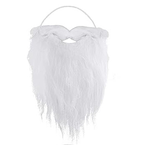 Barbe de Père Noël à pois pour fête, <span class=keywords><strong>moustache</strong></span> blanche, accessoire de costume pour adultes et enfants, décoration de fête de Noël, accessoire de cosplay - Product Image 3