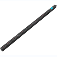 PDU intelligent réseau 30 prises IEC C13/C19 avec écran LCD pour tension et courant, prise en charge monophasée/triphasée, utilisation en centre de données