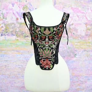 Corsé Ajustable de Talla Grande con Jacquard Floral, Ajustable con Cordones, Moldeador de Cintura, Estilo Renacentista, para Uso Diario y Fiestas, Top Bustier - Product Image 3