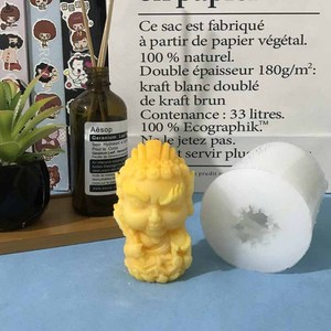 Xi măng đồ trang trí động vật Khuôn Silicone màu xanh lá cây cát đá <span class=keywords><strong>acalanatha</strong></span> hương liệu thơm đá bột mô hình mài mòn công cụ - Product Image 2