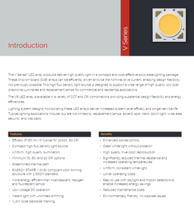 Chip LED COB Bridgelux BXRE-40E0800-D-73 Gen 7 V8 Array, Luz Blanca Neutra, Ra80 120, 850lm, 4000K, 6.1W - Product Image 2