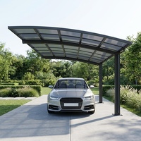 Abri de voiture en métal haut de gamme avec système solaire pour parking résidentiel – Carport solaire
