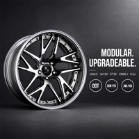 Jantes forgées noires à 10 rayons, 3 pièces, 19x9.5 5x120 ET35 6061 T6, jantes profondes personnalisées pour Audi