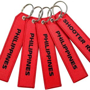 Promotional Gift Car Embroidery Aviation Jet Keychain <b>Custom</b> <b>Key</b> Tag - Product Image 3