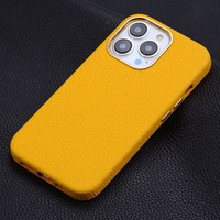 Étui de téléphone portable en cuir véritable magnétique, design professionnel, entièrement fait main pour iPhone 17 Air 16 Pro Max 15 14 13