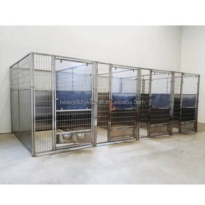 Chenil en verre trempé personnalisé <span class=keywords><strong>pour</strong></span> chiens, chenil extérieur intérieur en acier inoxydable <span class=keywords><strong>pour</strong></span> animaux de compagnie, clinique de toilettage - Product Image 3