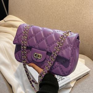 Bolso Bandolera de Mujer con Bordado de Cadena a la Moda y Forro Cuadrado de Poliéster para Llevar al Hombro.20289 - Product Image 4