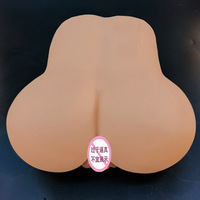 Doppelloch-Po-Masturbator für Männer, Flugzeugbecher, Po-Form, Masturbationsgerät aus TPE-Material