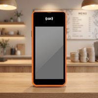Terminal POS Android Portabel Layar Sentuh Kapasitif 5,45 Inci Sistem Pembayaran Mobile 4 Core Printer Terintegrasi Wi-Fi 6