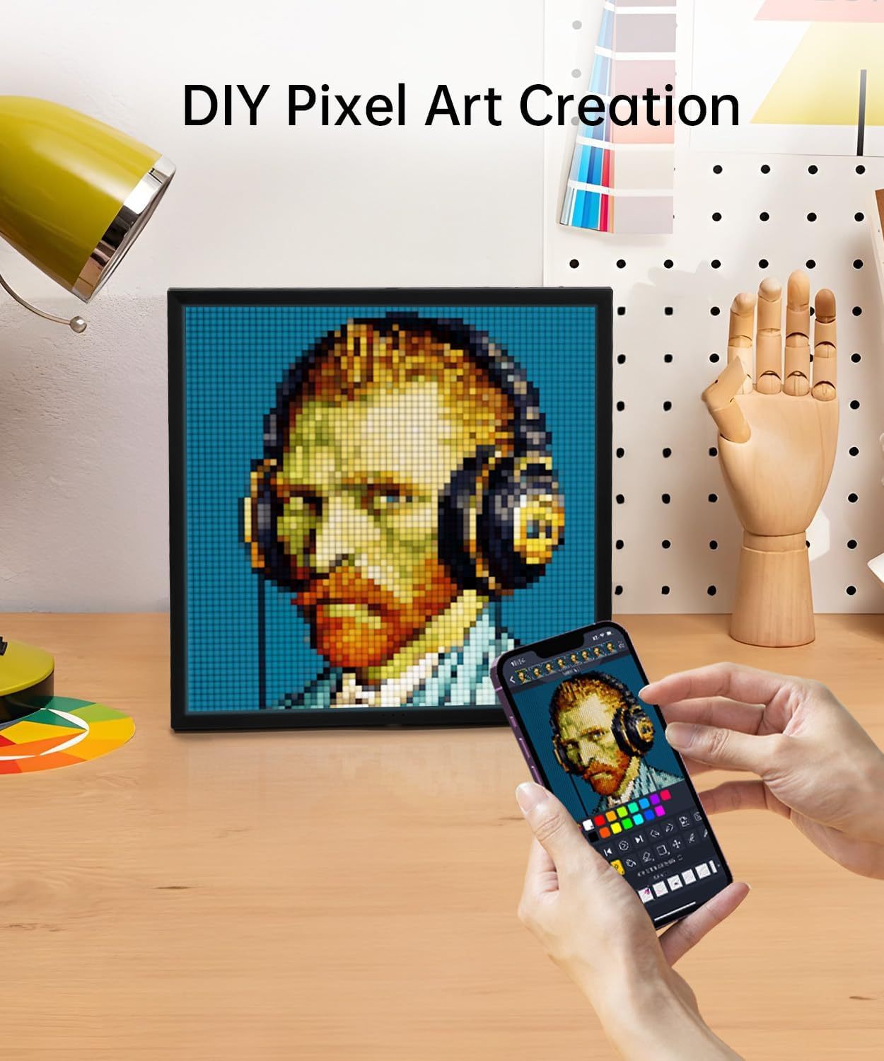 Divoom Pixoo-64 WiFi for Pixel Cloud Digital Frame 64 X 64 LED