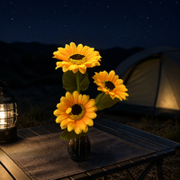 Lampes solaires modernes pour l'extérieur, lampes à fleurs pour cour, décor de balcon et de jardin, éclairage paysager, piquets lumineux d'ambiance