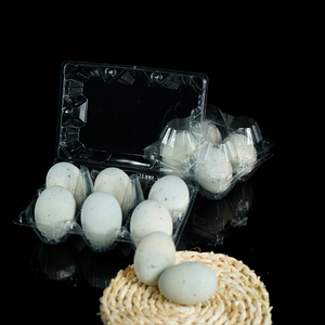 Chất lượng cao thế kỷ vịt trứng bán an toàn Stackable lưu trữ container Pet nhựa trứng thùng carton với vỉ quá trình loại - Product Image 6