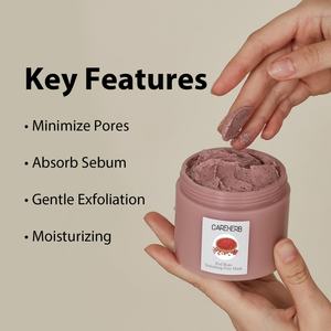 Masque facial hydratant et exfoliant coréen en gros pour éliminer les peaux mortes, nettoyer en profondeur et rafraîchir les pores à la fève rouge - Product Image 3