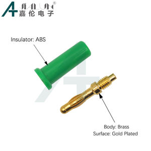 Conector <span class=keywords><strong>Banana</strong></span> de 4mm, 5 Colores, Chapado en Oro, de Cobre, Buena Conductividad, para Instrumentos Electrónicos, Marca Jia Lun - Product Image 3