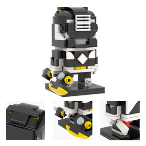 Guerrier MOC7490-7495 en vert rouge bleu jaune rose noir Zyurabger Science Fiction film assembler bricolage blocs de construction enfants jouets - Product Image 2