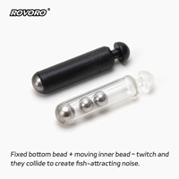 ROVORO Perles de sonnette en silicone bicolores pour leurres de basse, têtes de jig et modèles de spinnerbait – Accessoires de pêche