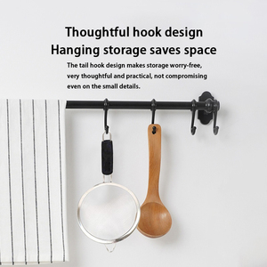 Espumadera de Acero Inoxidable con Mango Negro Grueso, Colador de Harina para Empanadillas, Colador de Malla Profunda para Cocina - Product Image 2