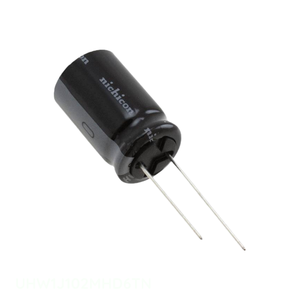 Condensateur à électrolyte aluminium autorisé par le distributeur, 1000 µF, 20 %, 63 V, radial, traversant, 1000 µF UHW1J102MHD6TN - Product Image 1