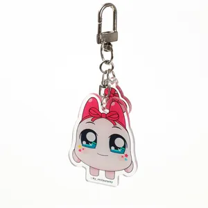 Custom Printing Eco-Friendly Acrylic Keychain Supplier Plastic Anime Acrylic Keyring